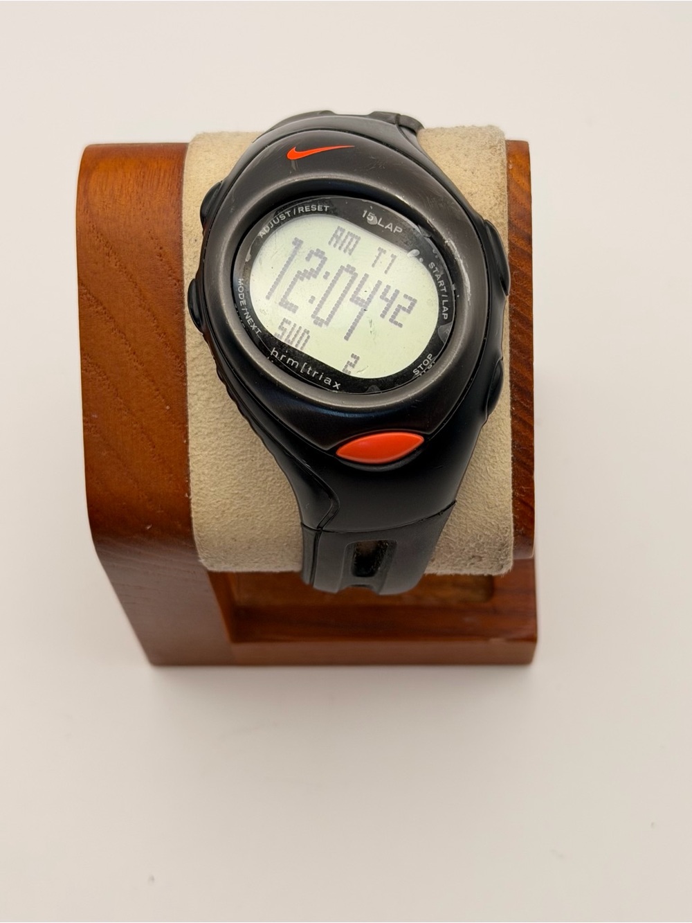 Vintage Nike Triax HRM 15 Lap Watch, New Batteries, Very Good, Factory Sticker